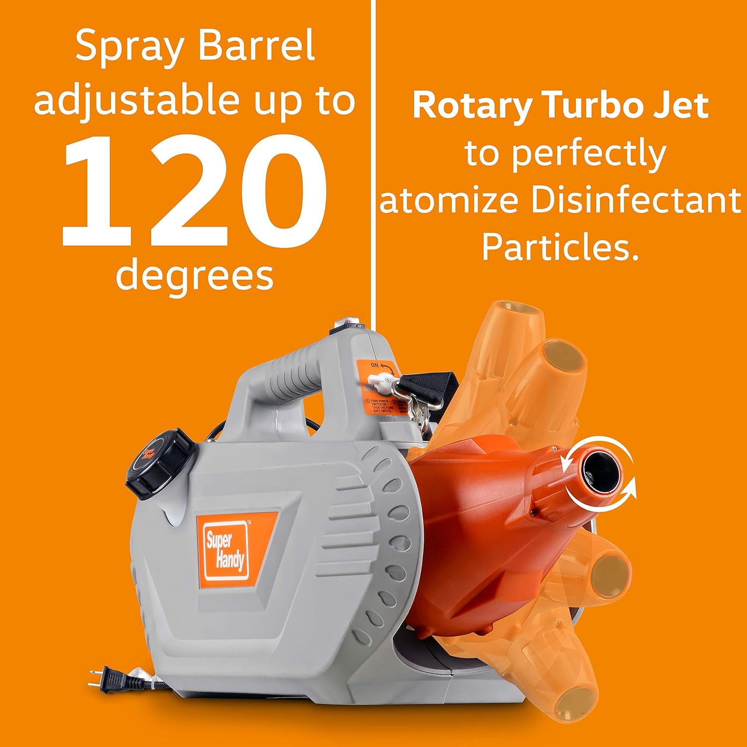 Fogger Disinfectant Handheld ULV 48V DC 2Gal Adjustable and Fogger Disinfectant Handheld ULV 120V 2Gal Adjustable W1126