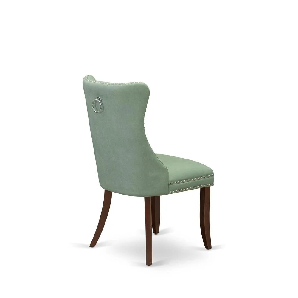 Willow Green faux leather Upholstered Dining Chairs, Set of 2 I337521