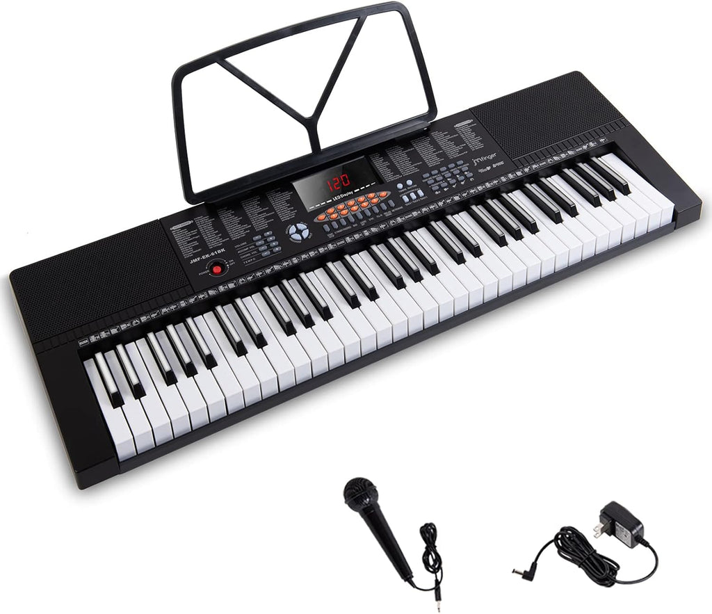 61 Electronic Digital Piano Keyboard with Full-Size Keys U46509
