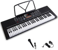 61 Electronic Digital Piano Keyboard with Full-Size Keys U46509
