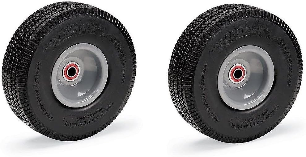 Aluminum Hand Truck with 10 Solid Rubber Tires & Vertical Loop Handle N192314