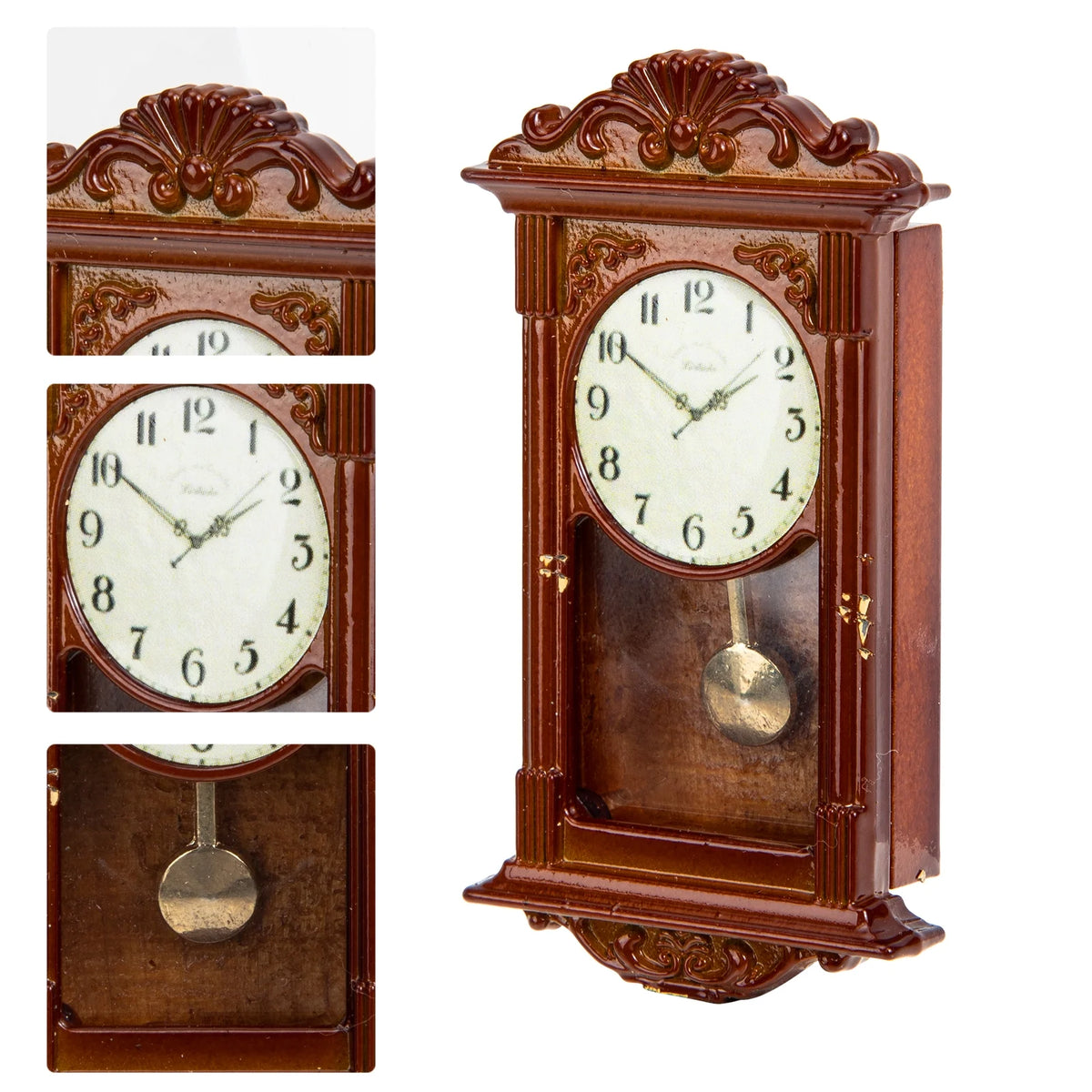 Metal Dollhouse Hanging Clock Toy J107