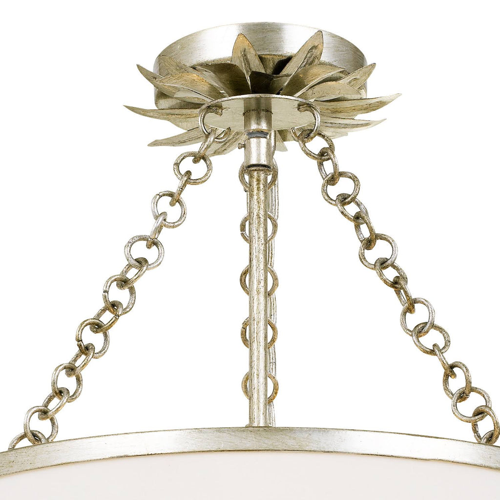 Antique Silver 3 Light Ceiling Mount L18862
