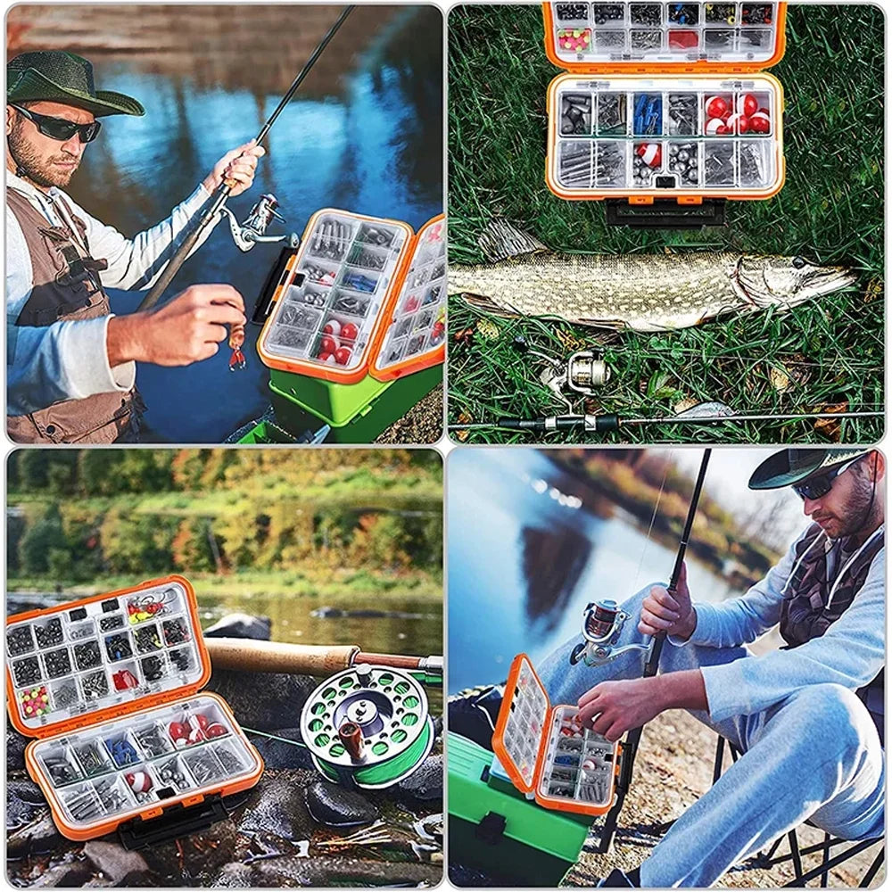 257pcs Fishing Tackle Box with Lures and Hooks D341051