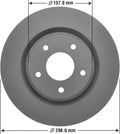 Front Brake Rotor Pack of 2 T3148