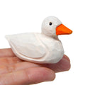 Handmade Wood Duck Figurine Statue B5390