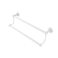 24 in Matte White Double Towel Bar Y656083